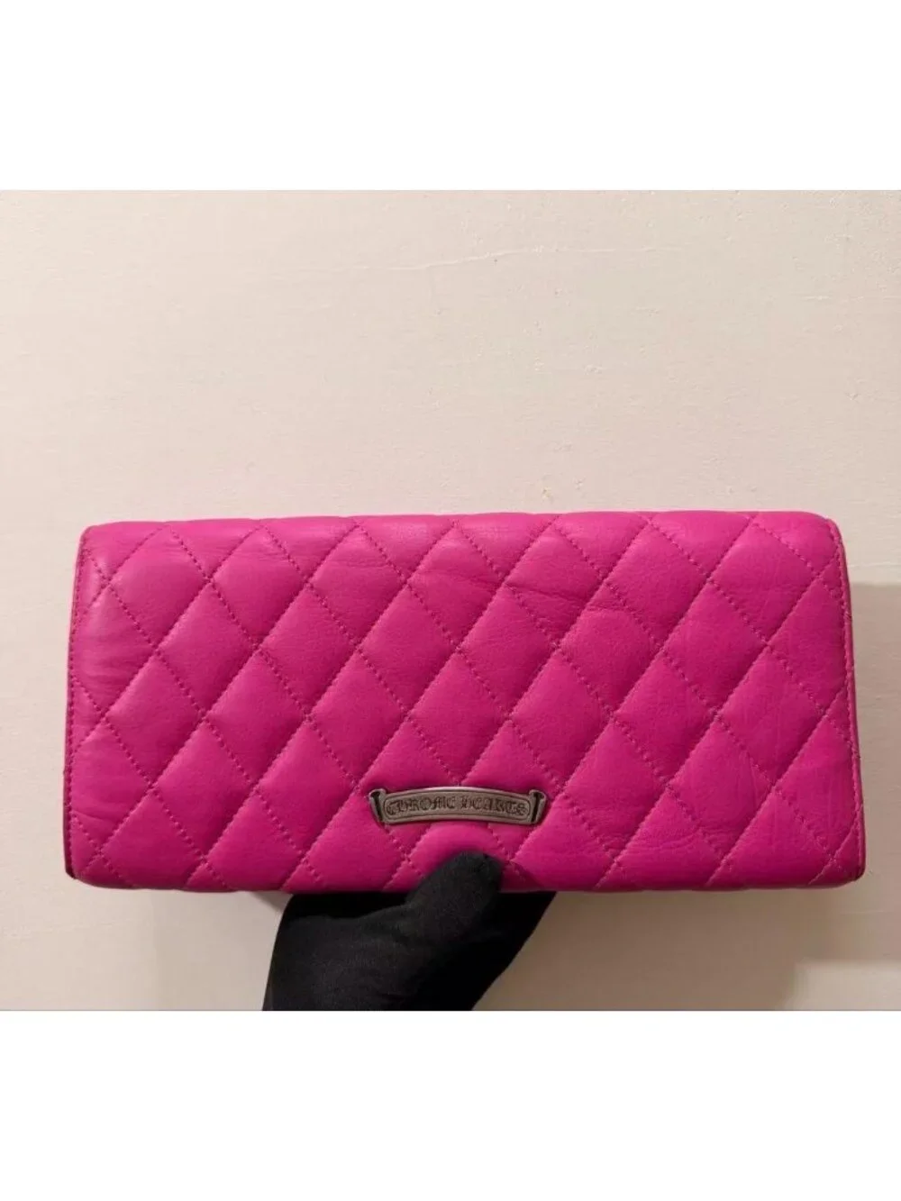 Chrome Hearts Cross Leather Clutch